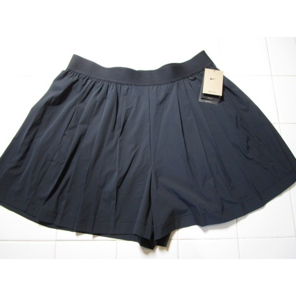Nike Dri-FIT Training Skort Black High Rise Pleated Shorts Women's XL IB2346-010